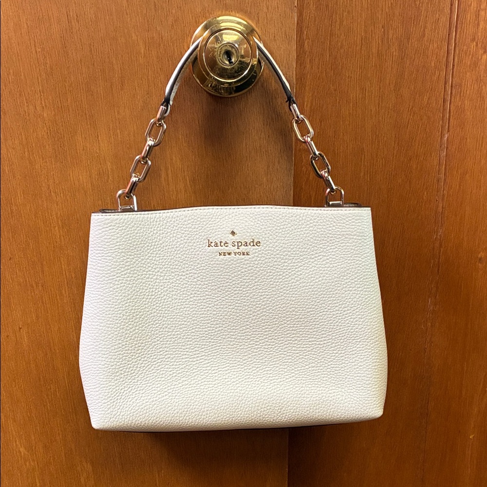 Kate Spade Cream Shoulder Bag with Chain Strap